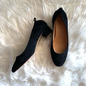 J.Crew block heel black shoes sz 7.5